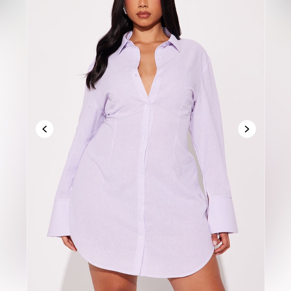 Lavender Shirt Dress